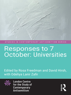 cover image of Responses to 7 October, Universities